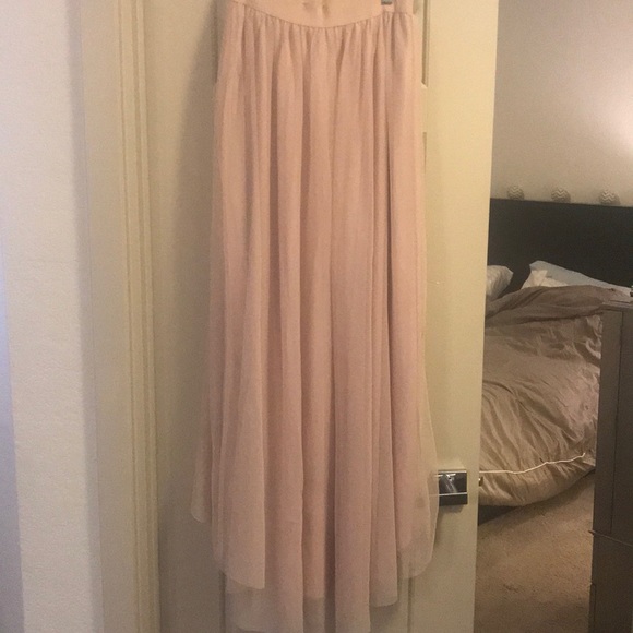 LC Lauren Conrad Blush Tulle Skirt - Picture 3 of 3